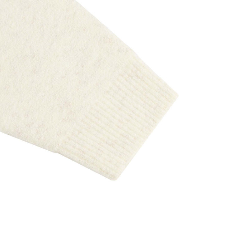 sdeer圣迪奥秋装女装时尚罗纹圆领肌理宽松针织衫S233Z35B8 - 图2