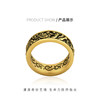 MONOLOGUE Monologue British Museum Cornflower Black Gold Ring MR1397 as a birthday gift