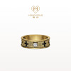MONOLOGUE Monologue Europa Rhapsody Hollow Cross Retro Gold Ring Birthday Gift