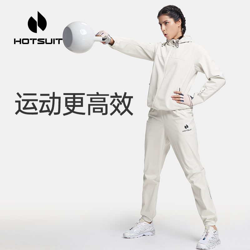 hotsuit后秀暴汗套装女2024夏季运动健身房跑步跳绳专业训练长袖-图1