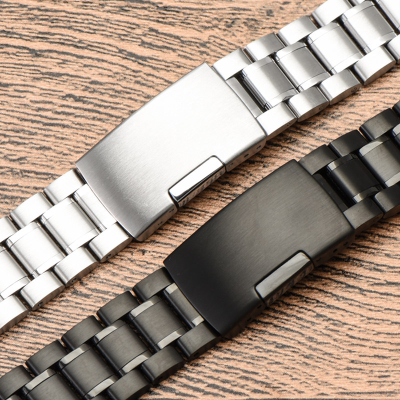 不锈钢表带男代用卡西欧西铁城ck 梵诗达配件