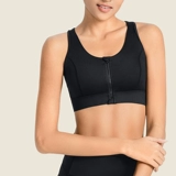 Высокопрочное противоударное поддерживающее спортивное нижнее белье с молнией для тренировок, бюстгальтер пуш-ап, бюстгалтер, для бега