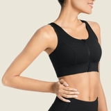 Высокопрочное противоударное поддерживающее спортивное нижнее белье с молнией для тренировок, бюстгальтер пуш-ап, бюстгалтер, для бега