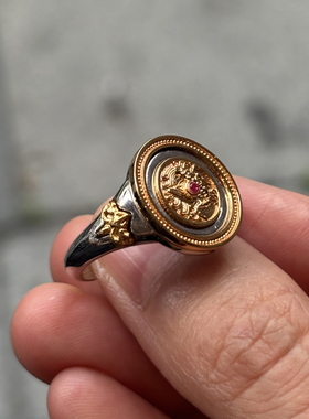 十二星座纯银戒指字母名字配饰高级感小众设计情侣对戒礼物定制