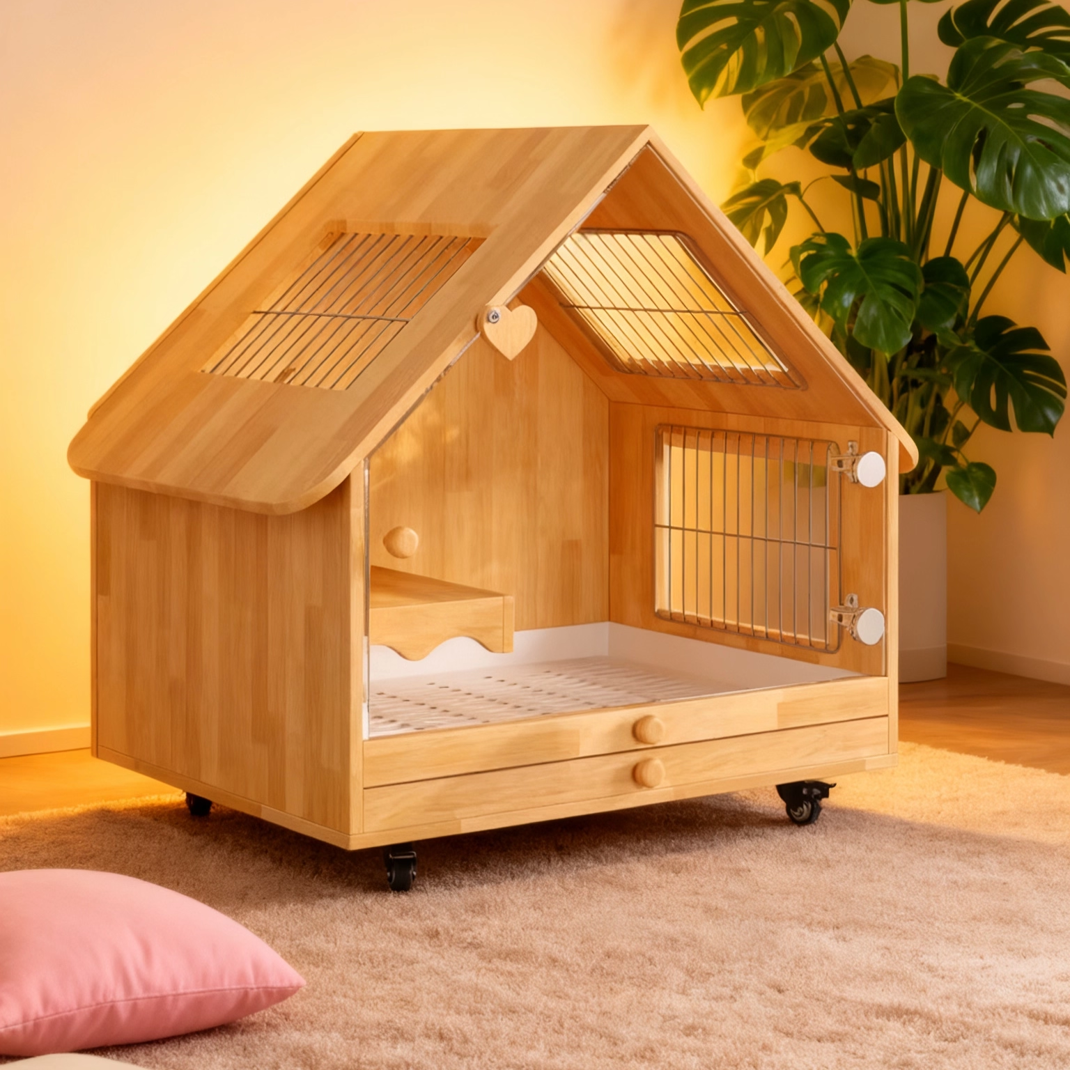 兔笼大号专用室内双层托盘防水防喷尿宠物豚鼠荷兰猪兔子别墅狗笼,淘宝优惠券,粉丝福利购,淘宝优惠卷