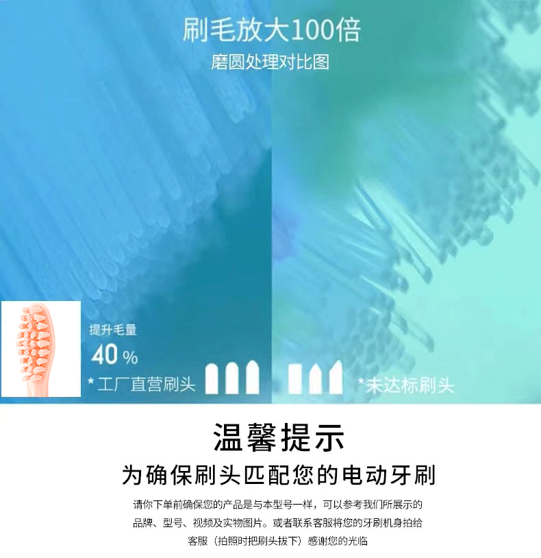 适配居骑士刷头S1/S1pro/S3/S5居骑士Jokiss电动牙刷通用替换刷头 - 图1