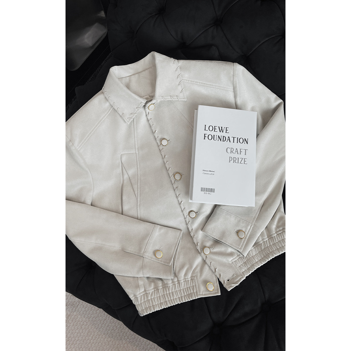 龙叨叨秋季新款潮流复古高级感绒面翻领夹克百搭宽松弯刀长裤套装,淘宝优惠券,粉丝福利购,淘宝优惠卷