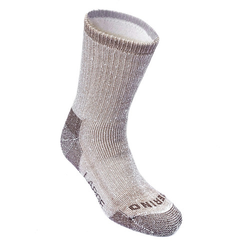 美利奴羊毛袜户外袜 徒步袜登山袜 中筒加厚保暖袜子男 靴子袜子 - 图1