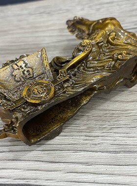 纯铜马摆件马拉财宝生肖马马到成功玄关办公室装饰品乔迁开业礼品