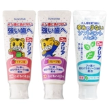 Японская зубная паста с низким содержанием фтора, детская зубная щетка, защита от кариеса, 6 лет, 0 лет