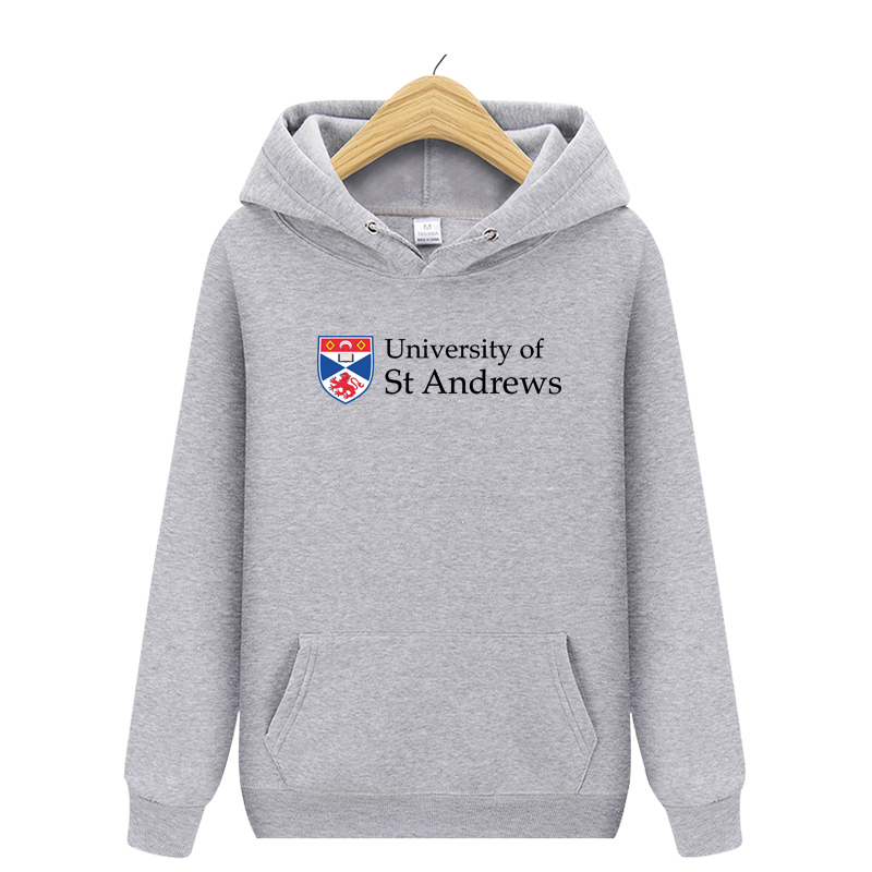St Andrews英国圣安德鲁斯大学卫衣纪念品校服冬季加绒加厚连帽衫 - 图3