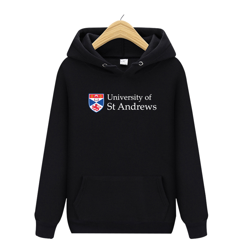 St Andrews英国圣安德鲁斯大学卫衣纪念品校服冬季加绒加厚连帽衫 - 图1