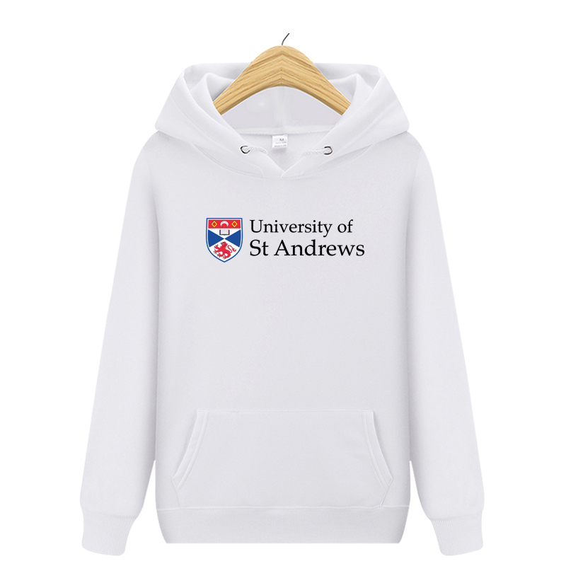 St Andrews英国圣安德鲁斯大学卫衣纪念品校服冬季加绒加厚连帽衫 - 图0