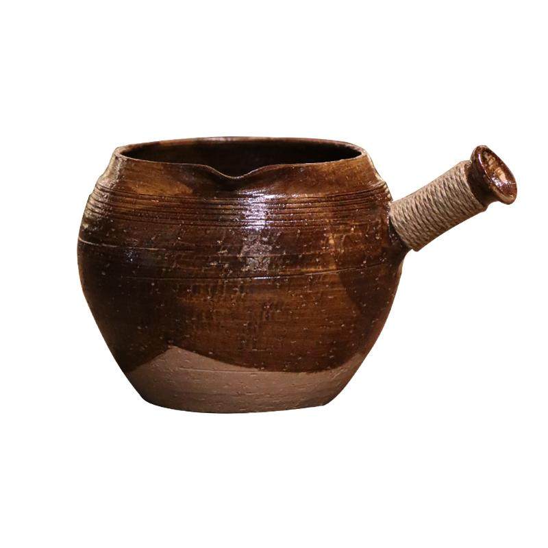 慕古老罐侧把公道杯传统老式复古纯手工柴烧粗陶茶海分茶器茶配件,淘宝优惠券,粉丝福利购,淘宝优惠卷