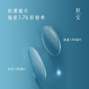 TAPOLE轻宝1.6/1.67/1.70/1.76非球面镜片日本东海单光镜片两片装