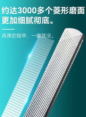 不锈钢指甲锉 磨甲条美甲搓磨砂条家用磨甲器甲沟灰指甲修甲工具