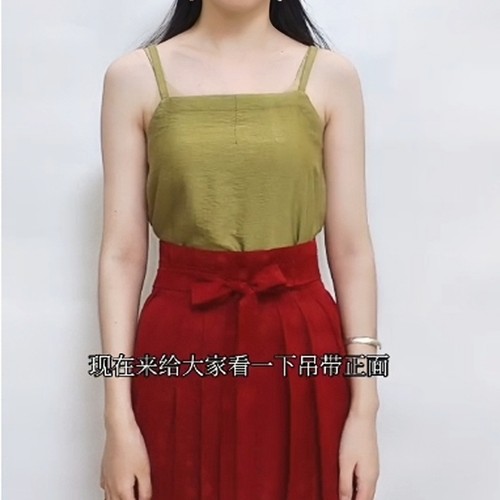 两三松汉服吊带内搭多色宋制上衣基础百搭日常春夏秋舒服透气背心 - 图0