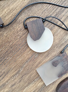 例外民族风手工长款棉麻毛衣链