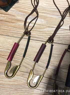 例外手工文艺风长款木质毛衣链