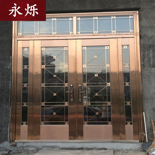 304不锈钢门防盗门大门进户门入户子母门农村别墅家用乡村双开门 - 图3