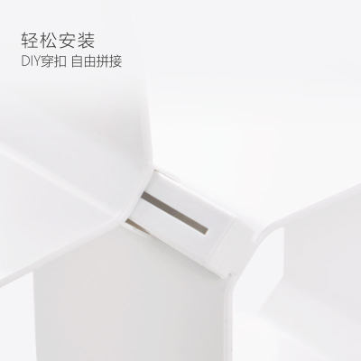 抽屉整理隔板隔断自由组合内衣裤袜子收纳盒塑料收纳格蜂巢分隔板 虎窝淘