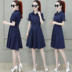2019 phụ nữ mới quần short thủy triều mỏng cao cấp mùa hè phổ biến khí phong cách áo sơ mi váy - Váy eo cao 	váy rút eo	 Váy eo cao