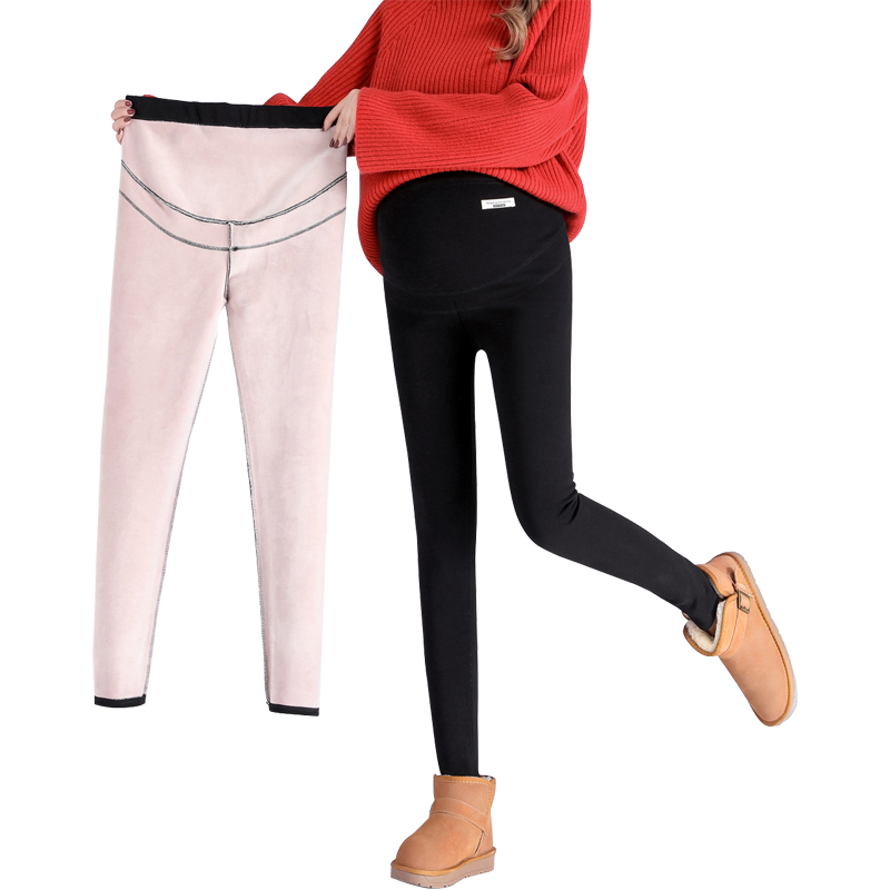 孕妇外穿托腹保暖棉裤加绒孕妇裤子 酷贝尔母婴孕妇打底裤