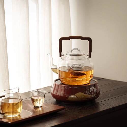 【禾器官方店】禾器煮茶壶雅韵壶耐高温电陶炉煮茶器具泡茶烧水壶 - 图1