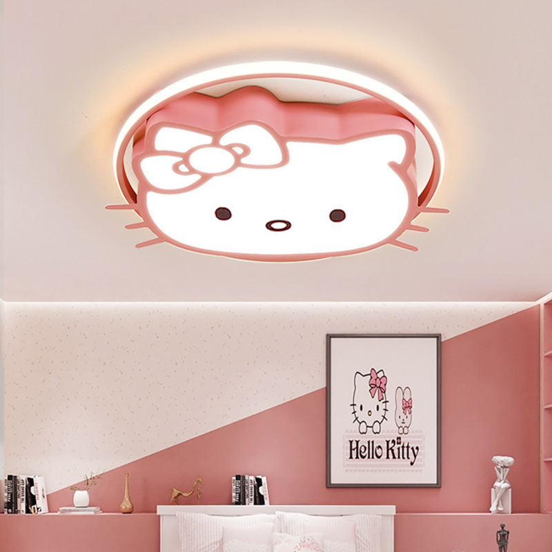 儿童房间灯LED护眼卧室灯2024年新款书房灯卡通男孩女孩公主房灯_虎窝淘