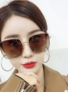 墨镜渐进情侣街拍时尚风太阳眼镜