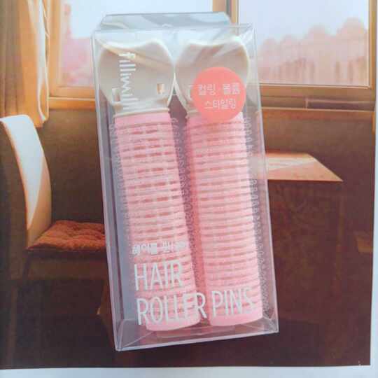 Curling iron for fluffy hair with bangs on top of head