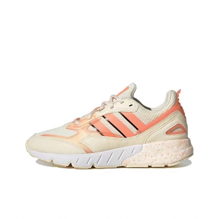 Adidas阿迪达斯三叶草ZX 1K Boost男女彩虹底运动跑步鞋GW2418