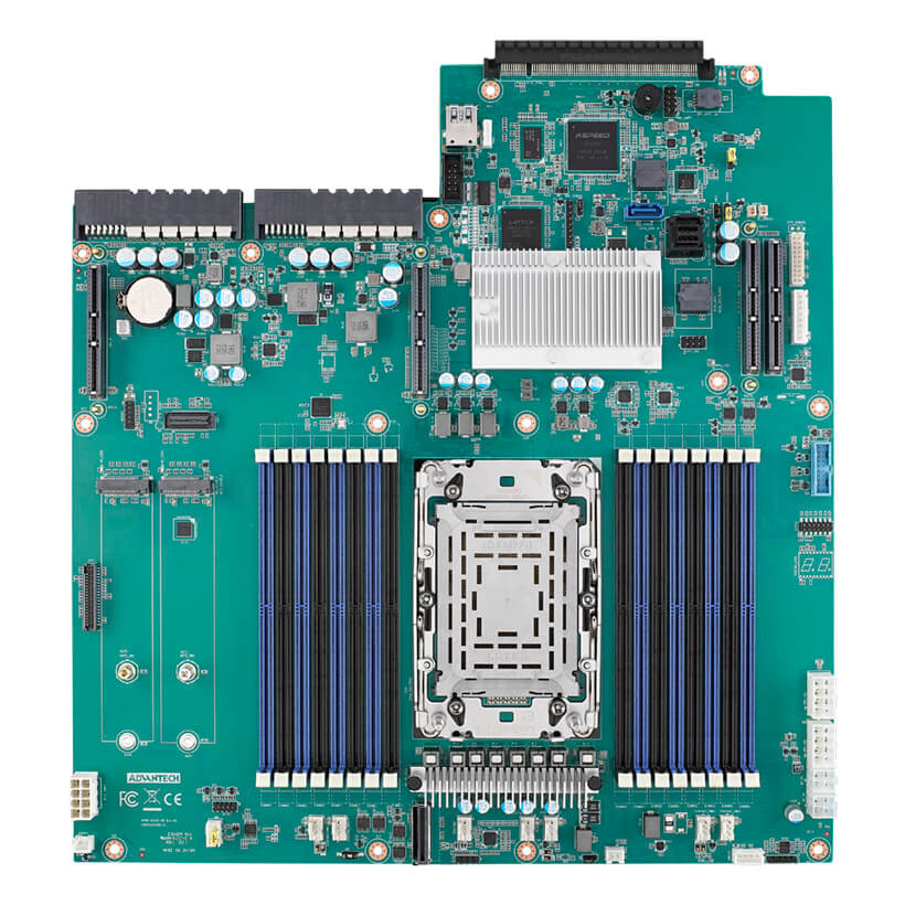 研华服务主板ASMB-622V3 LGA4677志强处理器 PCIe Gen5 M.2 2280-图3