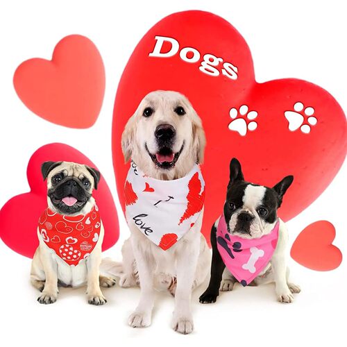 30/50/100Pcs Dog Scarf Bibs Triangle For Fall Halloween Chri - 图1