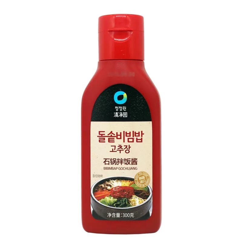 韩国清净园石锅拌饭酱辣椒酱韩式醋辣年糕甜辣酱即食原装进口 - 图3