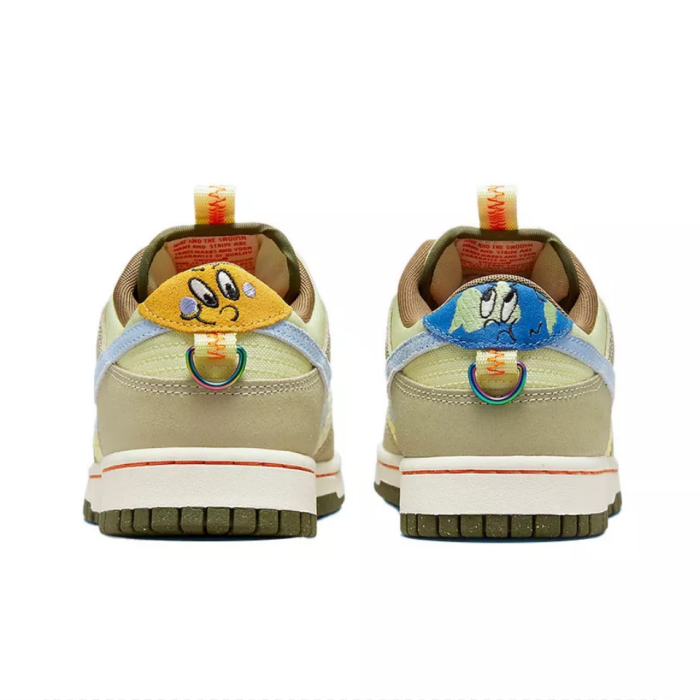 Nike 耐克 Dunk Low 轻便防滑 经典运动休闲板鞋 棕黄 DX6038-741 - 图1