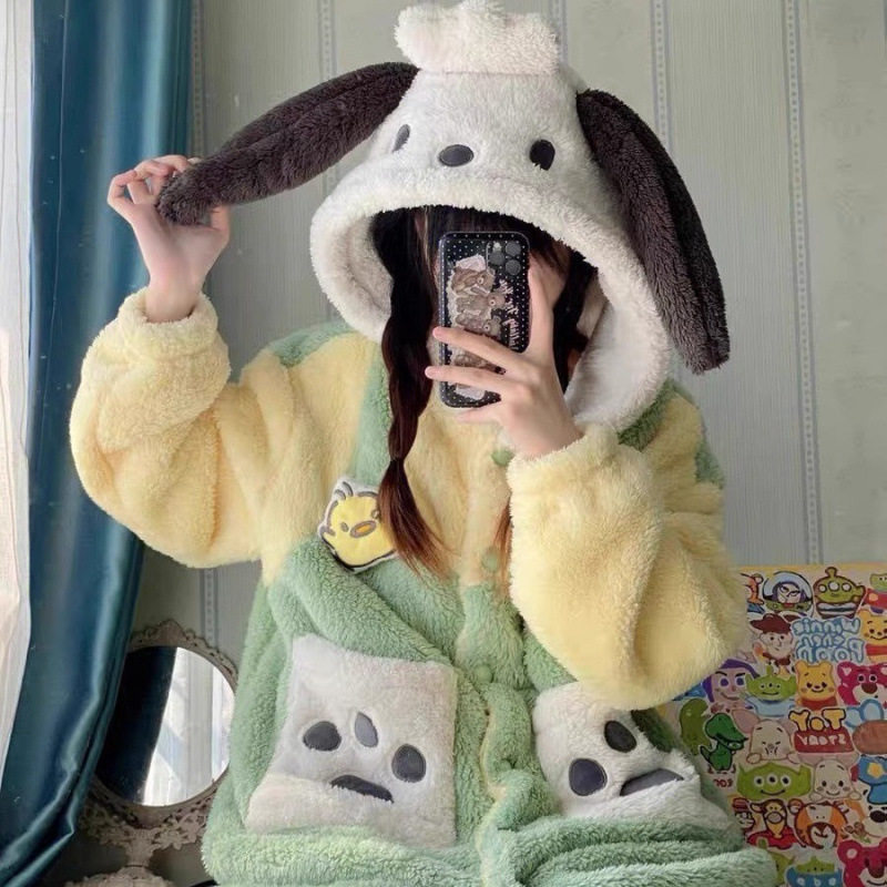加厚睡袍女冬季新款珊瑚绒可爱浴袍卡通睡衣学生克外穿睡衣,淘宝优惠券,粉丝福利购,淘宝优惠卷