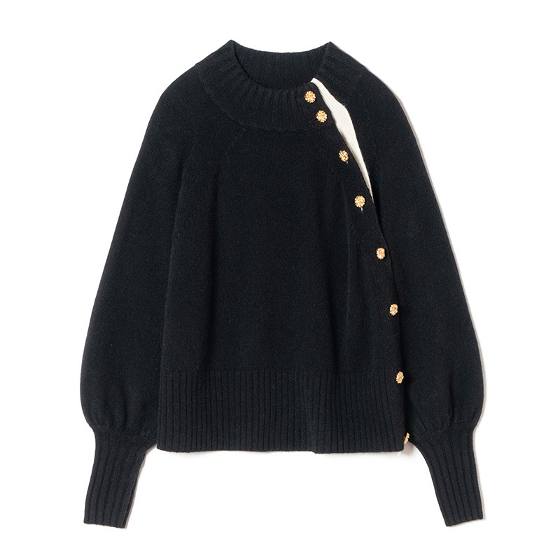 思诺芙德羊绒衫女秋冬新款黑色纯山羊绒厚好看毛衣康赛妮针织衫,淘宝优惠券,粉丝福利购,淘宝优惠卷