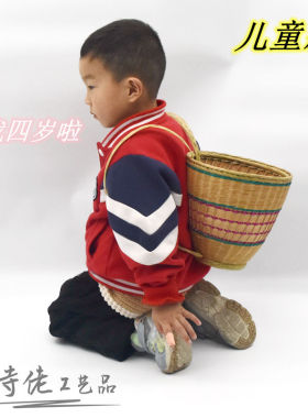 纯手工精致大背篓背篼工艺品收藏