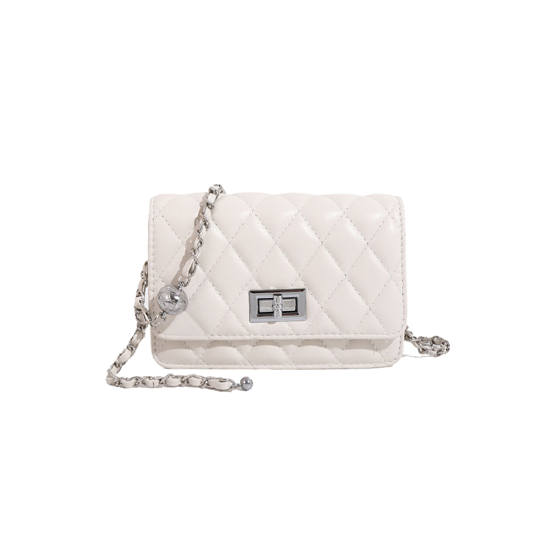 Mankok小方包包女新款2025潮小香风菱格链条包时尚百搭单肩斜挎包,淘宝优惠券,粉丝福利购,淘宝优惠卷