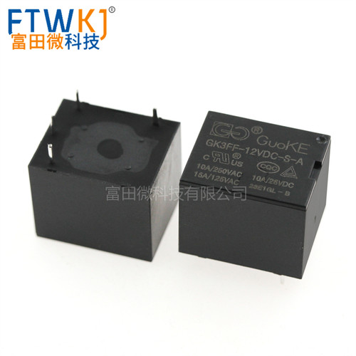 国科继电器 GK3FF-12VDC-S-A -C 5VDC 24VDC 4脚/5脚 10A HF3FF - 图2