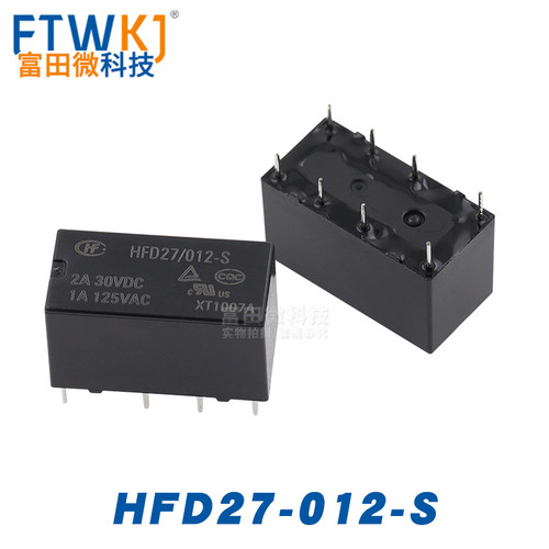 宏发继电器 HFD27-005/012/024-S -M 8脚2A N4078/HJR1-2C/G5V-2 - 图2