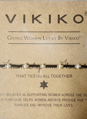 VIKIKO【藕粉】串珠手作饰品可爱极细小仙女手链闺蜜同款首饰