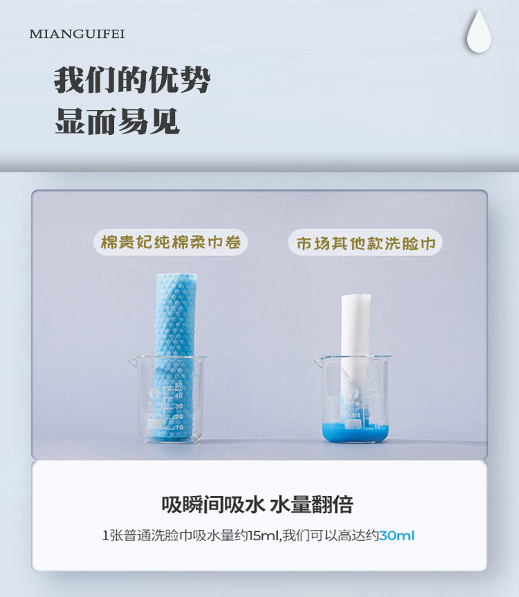 棉贵妃棉一次性洗脸巾卷美容院毛巾加大加厚洁面巾家用化妆棉,淘宝优惠券,粉丝福利购,淘宝优惠卷