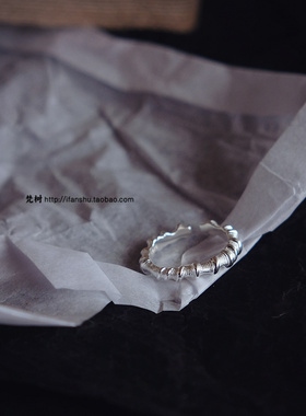 设计日常款褶皱/珍珠/肌理戒指