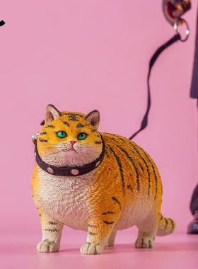 JXK 1/6 虎年特制版肥猫高端模型小虎猫手办可爱树脂摆件桌面公仔