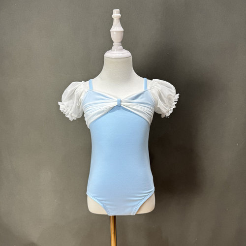 儿童舞蹈服女童夏季短袖芭蕾舞裙女孩跳舞练功服中国舞考级演出服 - 图2