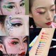Camino de maquillaje para el escenario para niños crema impermeable y a prueba de sudor las líneas faciales de la cara delineador de ojos de la cara