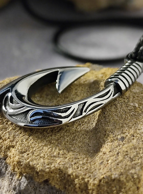 日韩版个性吊坠男简约黑皮绳嘻哈朋克非主流学生脖子项链衣服装饰