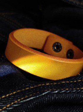 简约牛皮手环个性手链复古时尚